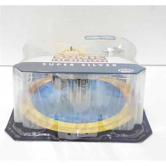Sonic The Hedgehog Super Silver Action Figure Modern, White Emerald Collectibles - Picture 6 of 11
